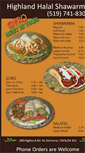 Mobile Screenshot of highlandhalalshawarma.com